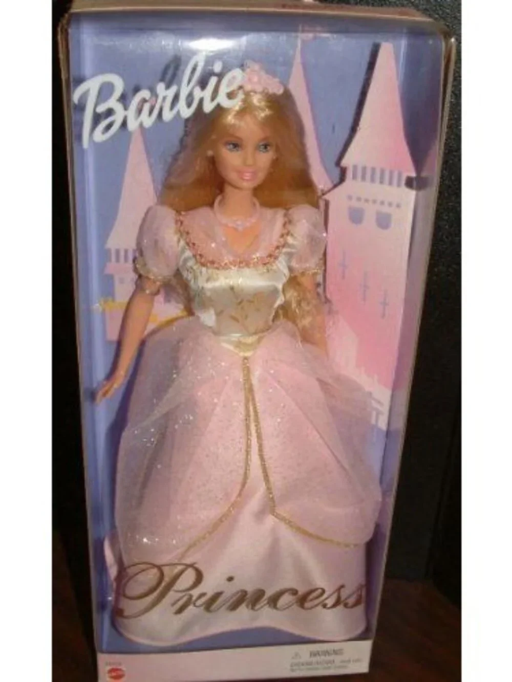 Barbie Princess Doll In Pink Gown 1999 Mattel New In Damaged Box